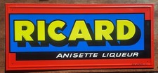 Ancienne Plaque tole RICARD bar cafe pub restaurant cuisine 49x22cm