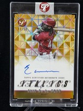 2025 TOPPS PRISTINE ELLY DE LA CRUZ  ITALICS GOLD REFRACTOR AUTO /50 Autograph