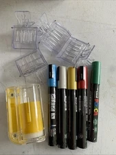 Queen Bee Keeping Kit with 5 Queen Cage Marking Pen 4 Queen Clips Marking New