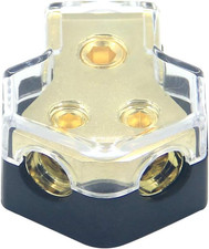 0/2/4 Gauge in 4/8/10 Gauge Out Amp Power Distribution Block Car Audio Splitter