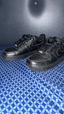 Nike Air Force 1 '07 Low-Top Lace-Up Leather Sneaker Triple Black CW2288-001