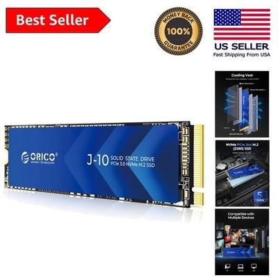256GB M.2 NVMe Solid State Drive - PCIe Gen3x4 with Heatsink & 3D NAND