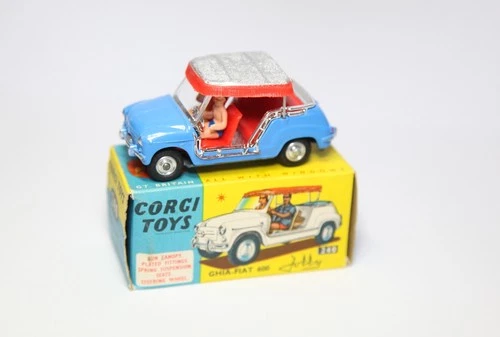 Corgi 240 Ghia Fiat 600 Jolly In Original Box - Near Mint Vintage Original 1960s