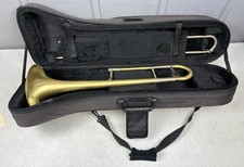 MODIFIED KING MODEL 2103 3B BRUSHED BRASS TROMBONE GOOD PLAYING CONDITION 922284