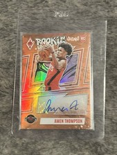Amen Thompson🔥 2023-24 Panini Phoenix - Rookie Jersey Auto Orange /49 (RC)