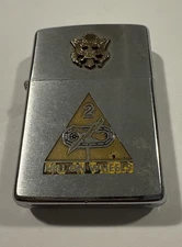 2nd Armored Division Hell on Wheels 1960's Vietnam Era Bradford Zippo L1