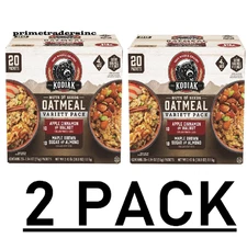 2 Pack - Kodiak Cakes Nuts & Seeds Oatmeal, Variety Pack, 20 pk.