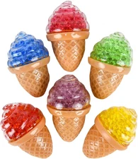 3.5 Inch Squeezy Bead Ice Cream Cone (12 Pieces per Order)