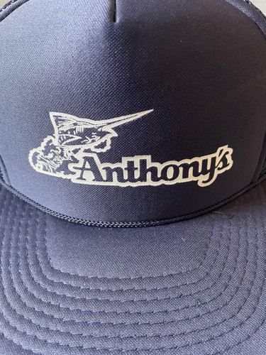 Anthony's Mütze Kappe Druckknopflasche blau Netz Trucker Angeln Marlin bestickt Herren - Bild 2 von 10