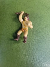 VINTAGE 1987 H G INC CAVEMAN FIGURE DINOSAUR WARRIOR 1.5” Figure