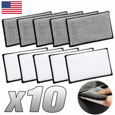 2-10pcs Double Sided Microfiber Cleaning Sponge Car Wash Wax Polish Pad 2-10pcs Double Sided Microfiber Cleaning Sponge Car Wash Wax Polish Pad