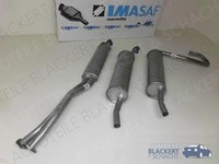 Imasaf Auspuffset Mitteltopf + EndtöPfe für BMW 3Er E21 323I 1981-1982