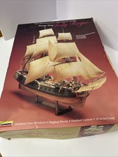 LINDBERG MODEL PIRATE SHIP JOLLY ROGER-NEW/OLD STOCK-1990-USA MADE-NICE