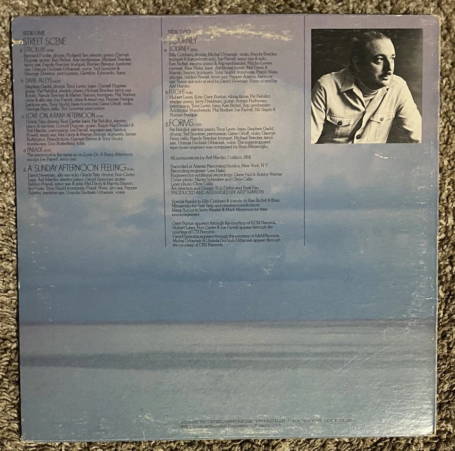 ARIF MARDIN - Journey - Atlantic SD-1661 LP Vinyl Record - Image 2 of 4
