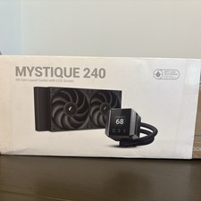 Deepcool Mystique 240 5th Gen Liquid CPU Cooler LCD Screen Black 120mm Fan