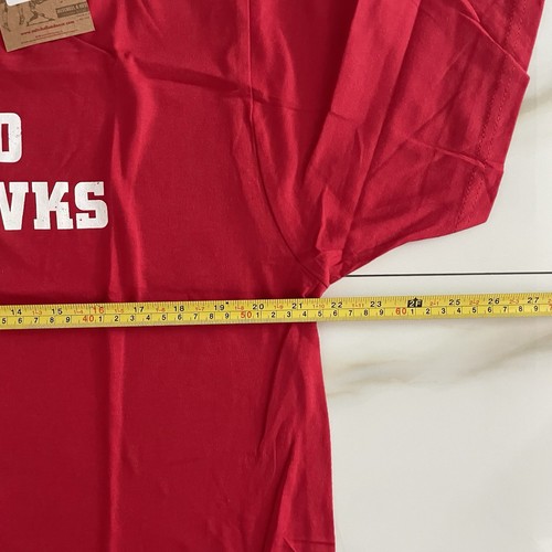 Camiseta Mitchell & Ness Para Hombres Chicago Blackhawks NHL Distressed Básica Logo - Imagen 5 de 6