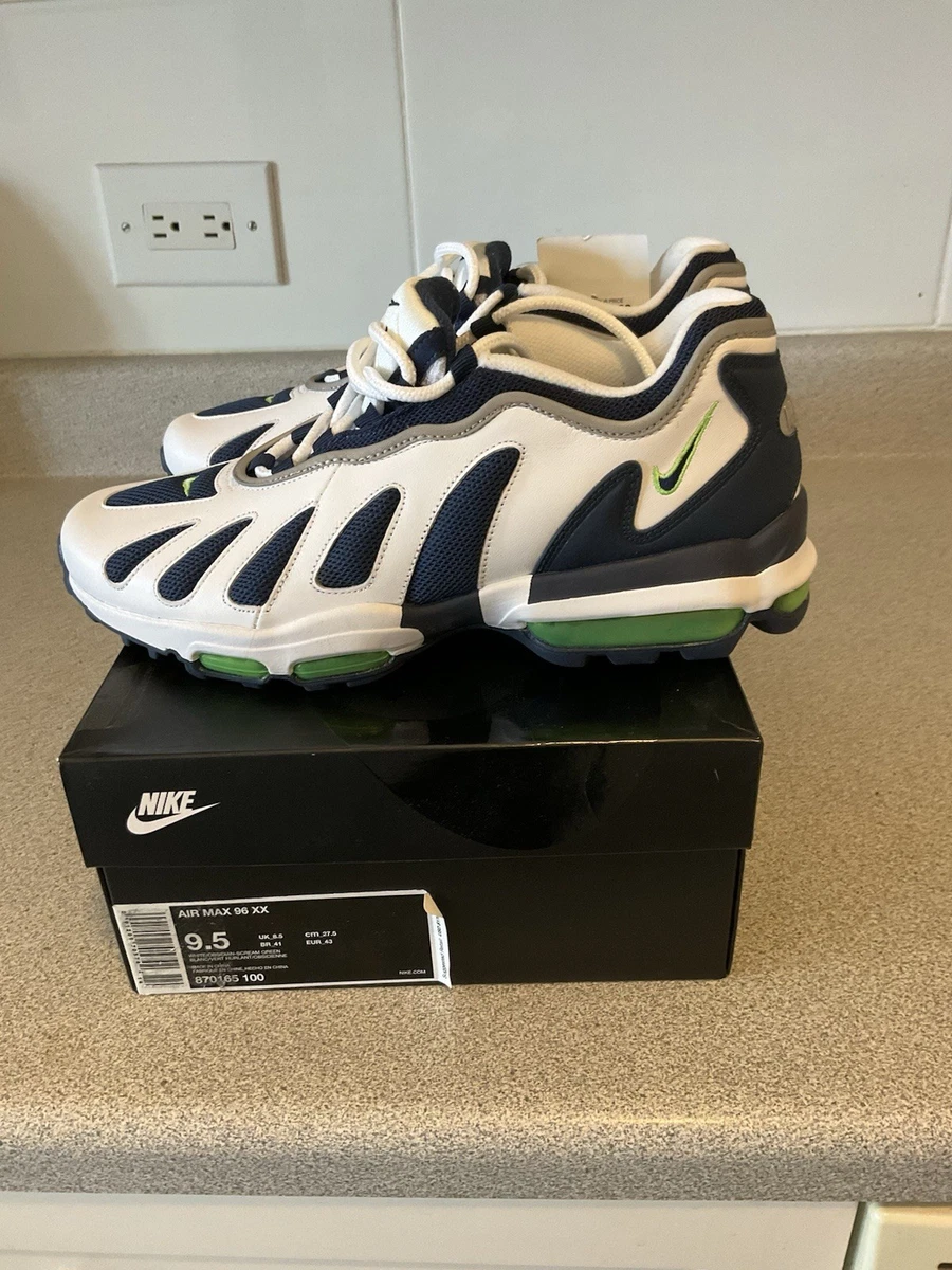 Nike Air Max 96 XX White Obsidian Scream Green for Sale