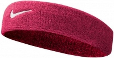 Nike Unisex Swoosh Headband One Size Vivid Pink/White New
