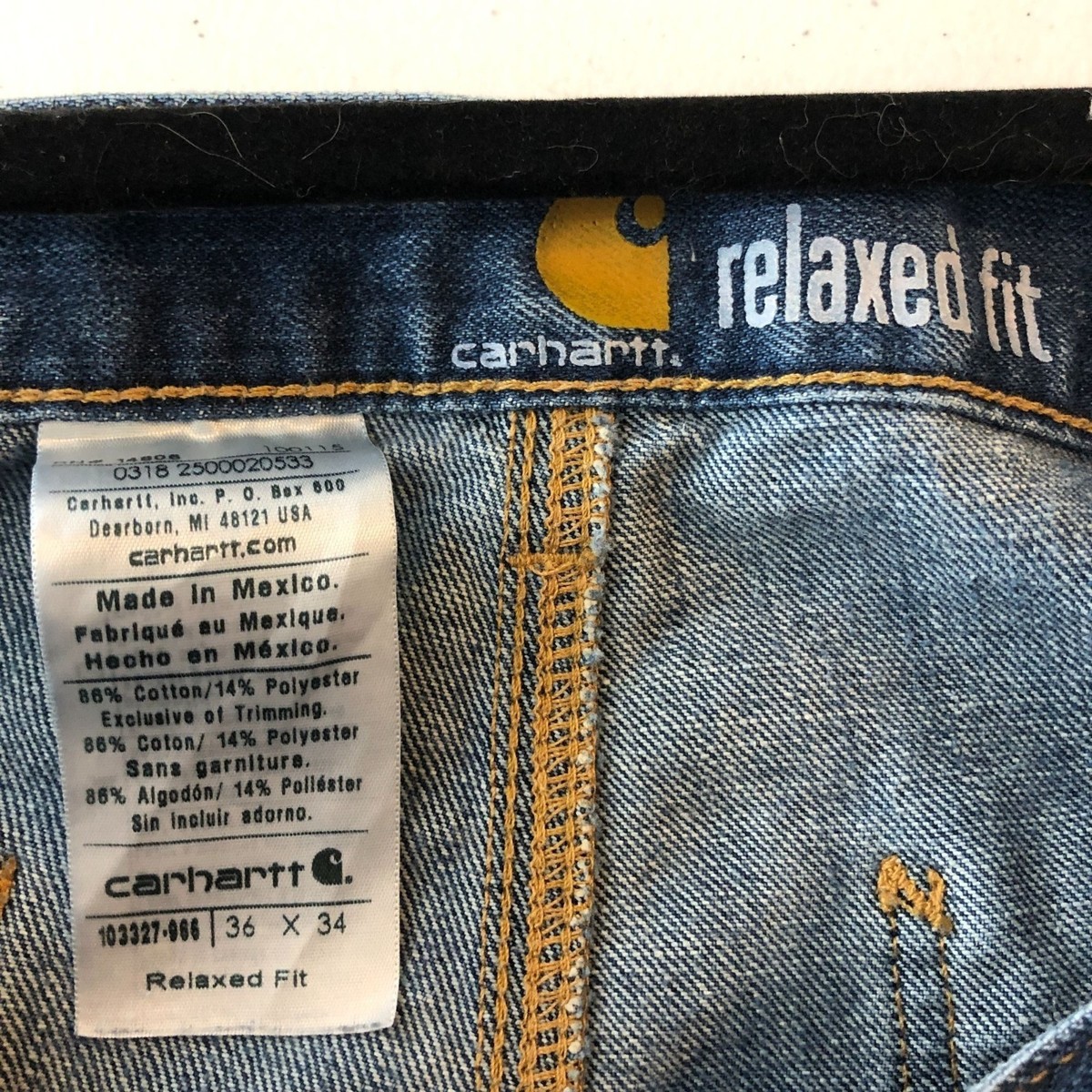 Carhartt 103327 Mens Relaxed Fit Holter Dungaree Jeans Carpenter