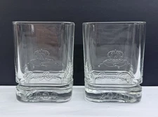 Set of 2 - Millennium Crown Royal 2000 Whiskey Glasses Vintage