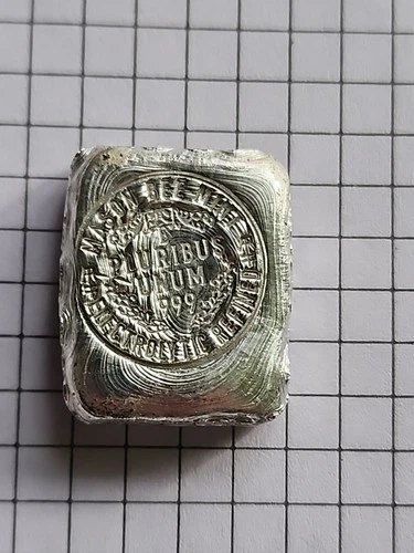 1 Oz Silver Art Bar MASON BEE MINT Hand Poured Chunker Recycled .999 Bullion 001