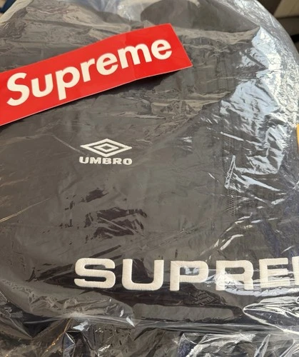 Supreme Umbro Reversible Faux Fur Pullover Jacket Black New In Hand FW26 image 2