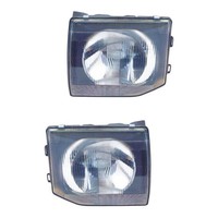 Halogen Scheinwerfer Set Links & Rechts H4 FüR Mitsubishi Pajero II Canvas Top