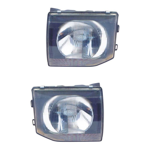 Halogen Scheinwerfer Set Links & Rechts H4 FüR Mitsubishi Pajero II Canvas Top-image