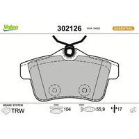 Valeo 302126 Bremsbelagsatz FüR Peugeot Citroen Bremse BremsbeläGe