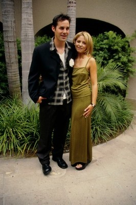 Dia Sarah Michelle Gellar, Nicolas Brendon 1997 Slide 35mm js40-30-3-1