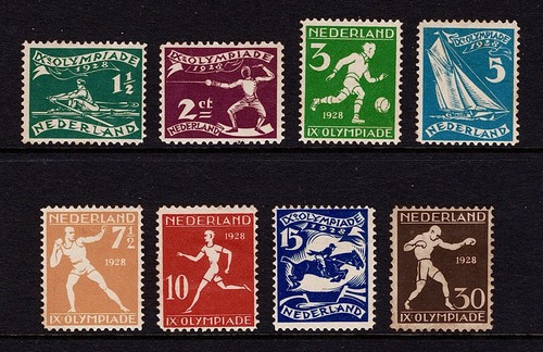 Netherlands (1928) - Olympic Games (Sc#B25-B32) Complete MH Set ($50)