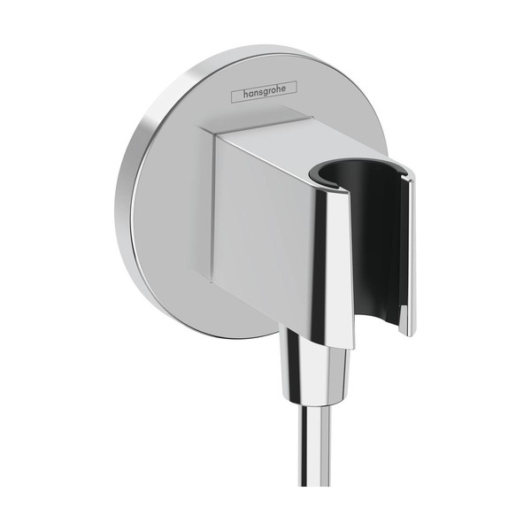 Hansgrohe Wandanschlussbogen Fixfit S Mit Brausehalter-image