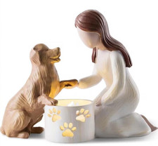 Kerzenhalter Hund Gedenklicht Erinnerung für Zuhause