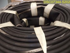 Qty=600 ft (6 rolls x 100ft) Continental 4" Black Softwall Hose 1/4" Sidewall