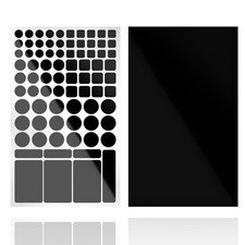 JIEHENG Light Dimming Stickers,2 Sheets Black,50% of All Black