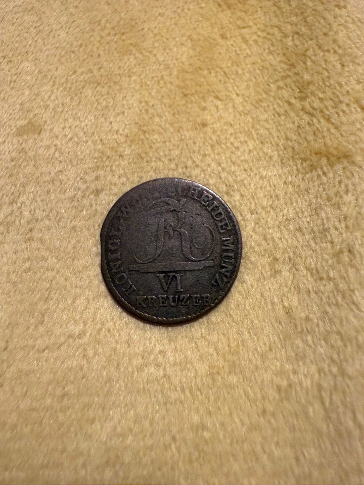 Deutschland Württemberg 6 Kreuzer 1808 König Friedrich I 333er Silber - Bild 3 von 4