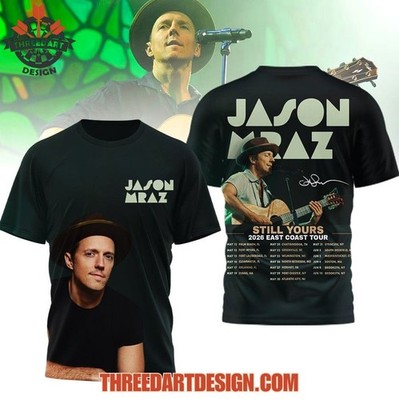 Jason Mraz Still Yours 2026 East Coast Tour AOP 3D T-Shirt