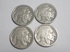 FOUR  BUFFALO NICKELS  1928, 1929, 1936, 1937