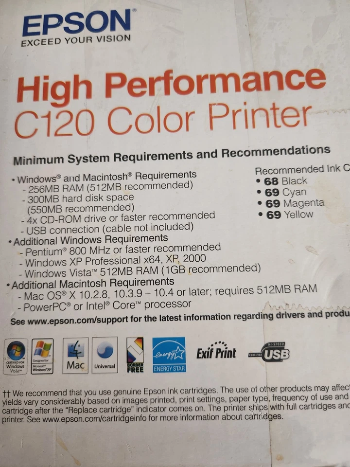 New! Epson High Performance C120 Color Printer. - Image 2 of 4