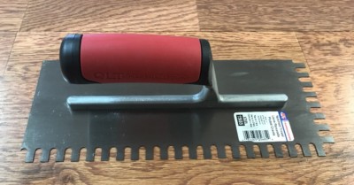 Marshalltown 11  Tile Flooring Trowel 1/4'' x 1/2'' x 1/4''