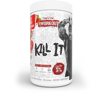 Rich Piana 5% Nutrition Kill It Pre Workout Powder, 14+ oz - NEW version