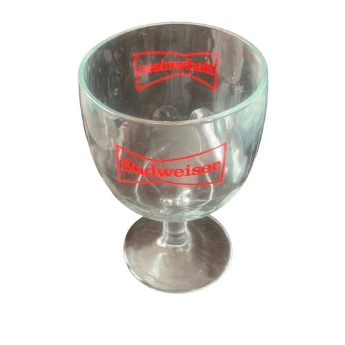Taza clásica vintage Budweiser vaso de cerveza con estampado de pulgar hoyuelo copa tallo - Imagen 6 de 13