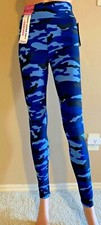 Camouflage Blue/Black Luzzette Super Soft Legging One Size Fits to S/M