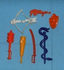 vintage heman HE-MAN MOTU PARTS WEAPONS LOT #148