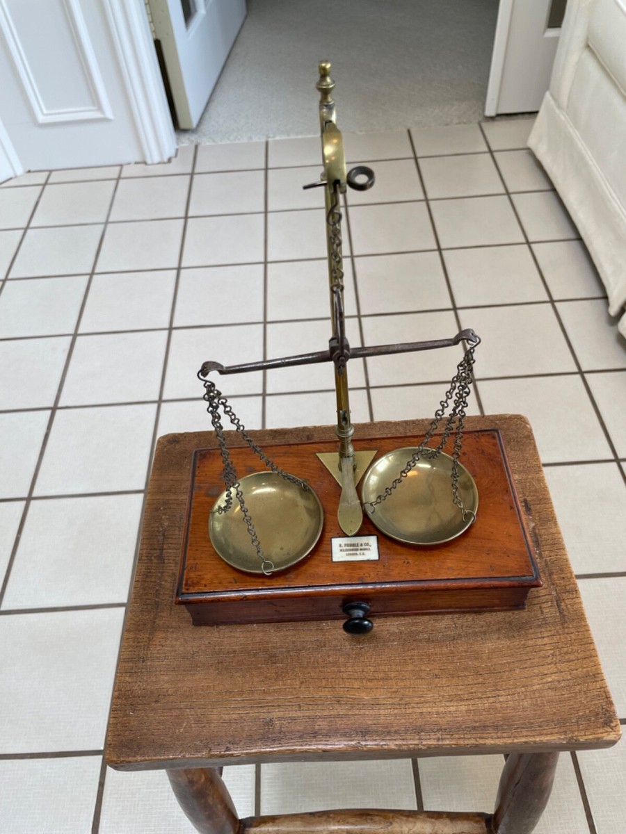 Colonial Apothecary Scales And Weight Apothecary's Scale 