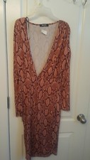 Misguided long sleve  bodycon dress size 6