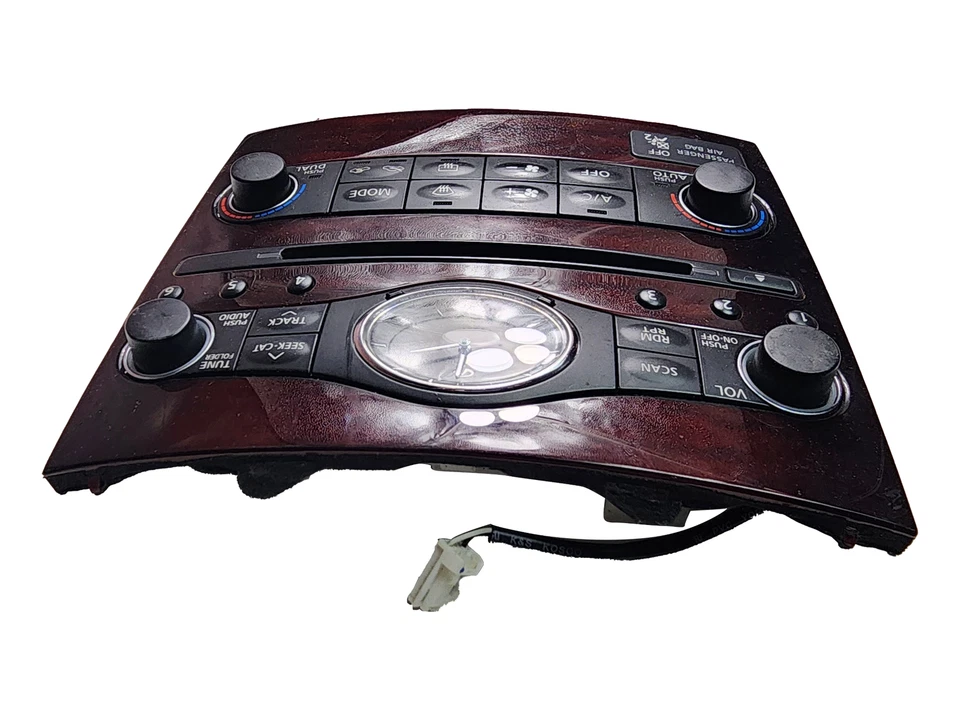 2013 Infiniti EX37 AC Heat Air Climate Temperature Clock Radio Panel 68260 1BA2A - Image 3 of 4