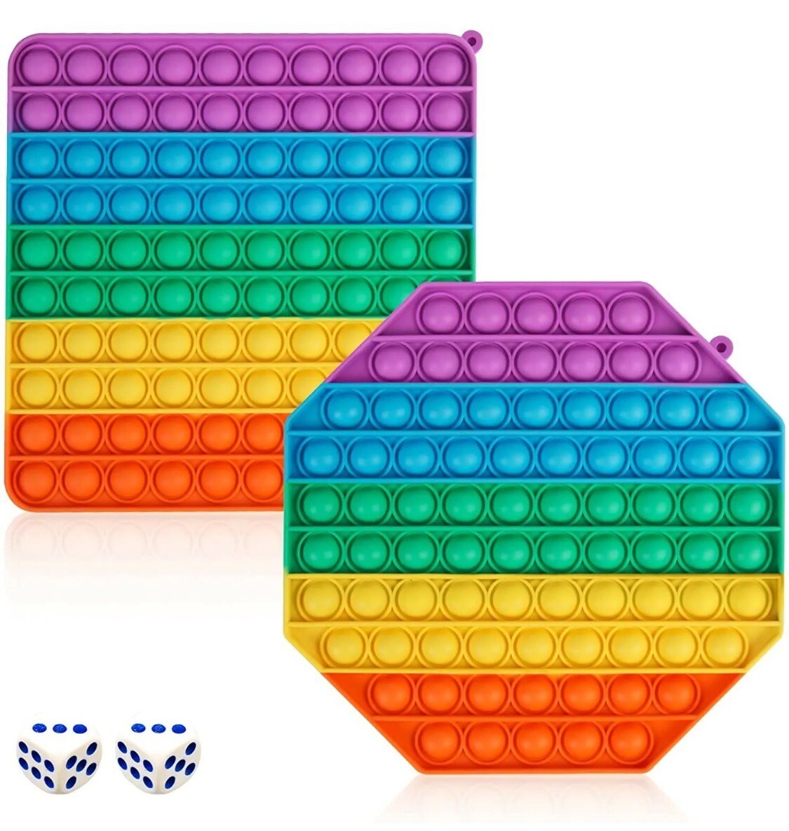 Jumbo Pop Push Bubbles  Large Pop Sensory Fidget Toy for All Ages 2 Packs