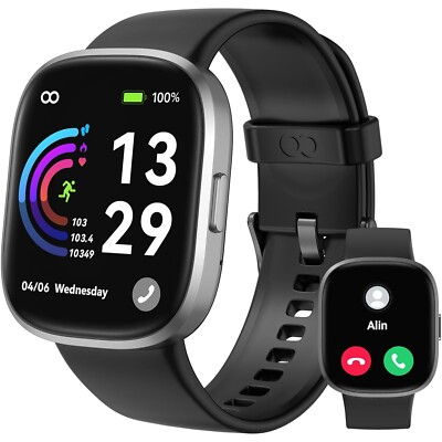 Smart Watch(Answer/Make Call) 1.83'' HD Smart Watches Men Women, IP68 Waterproof