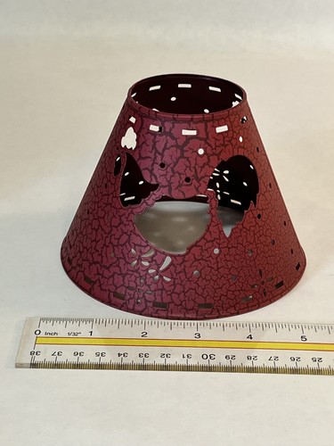 PartyLite P9719 Rooster Metal Shade RED New in Box Collectible candle - Afbeelding 1 van 4
